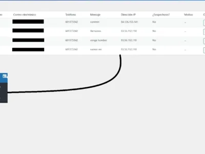 Pantalla con la lista de Leads Regulares